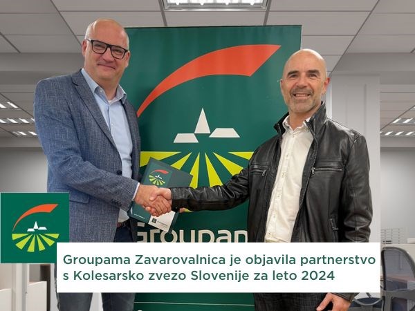 Groupama Zavarovalnica je objavila partnerstvo s Kolesarsko zvezo Slovenije za leto 2024